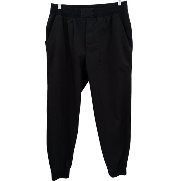 Lululemon ABC Jogger Pull On Black Pants Size L Pockets Elastic Waist Stretch - Picture 1 of 12